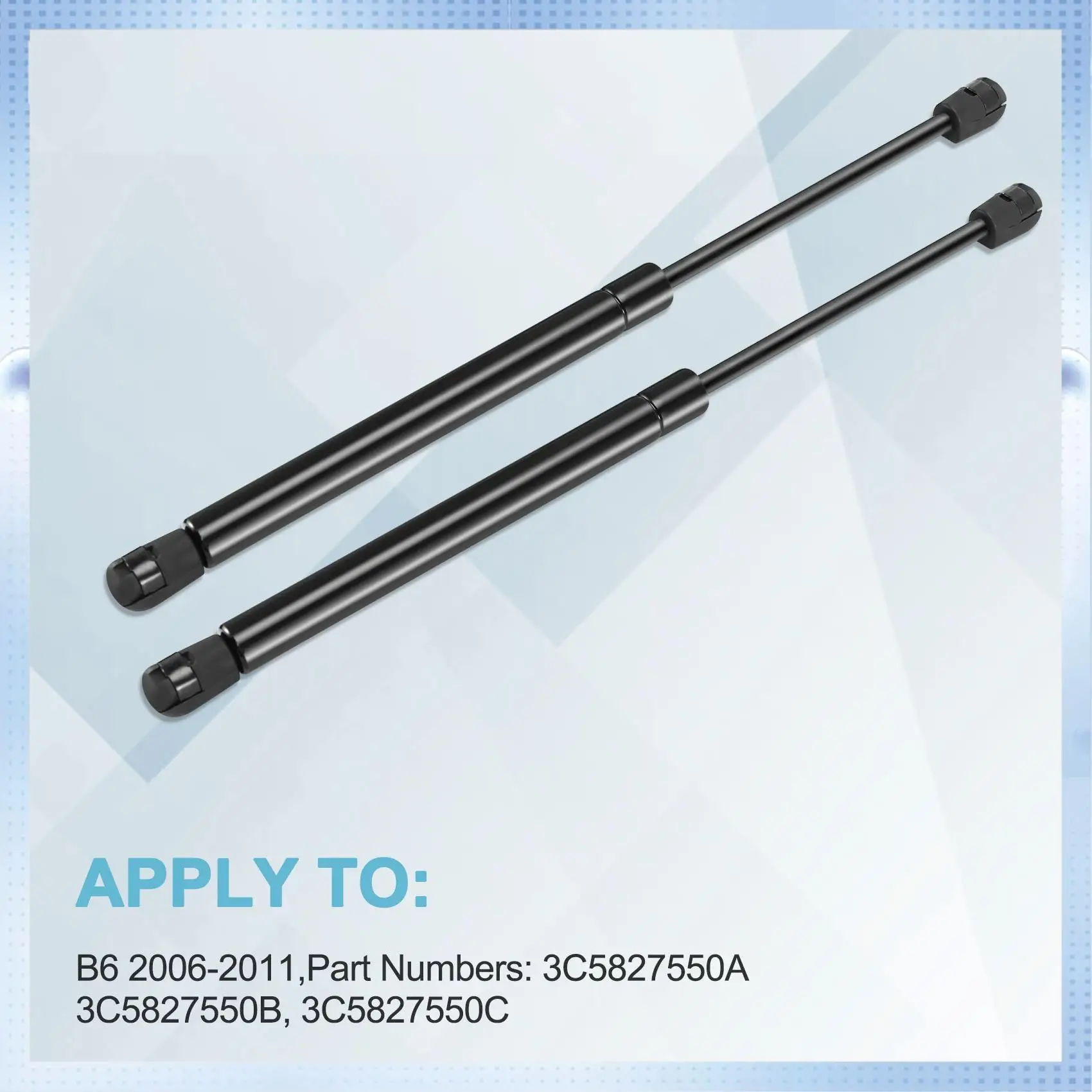 

AM-2Pcs Rear Trunk Gas Charged Lift Supports Sturts Shocks Spring Dampers 3C5827550A For Passat B6 2006-2010