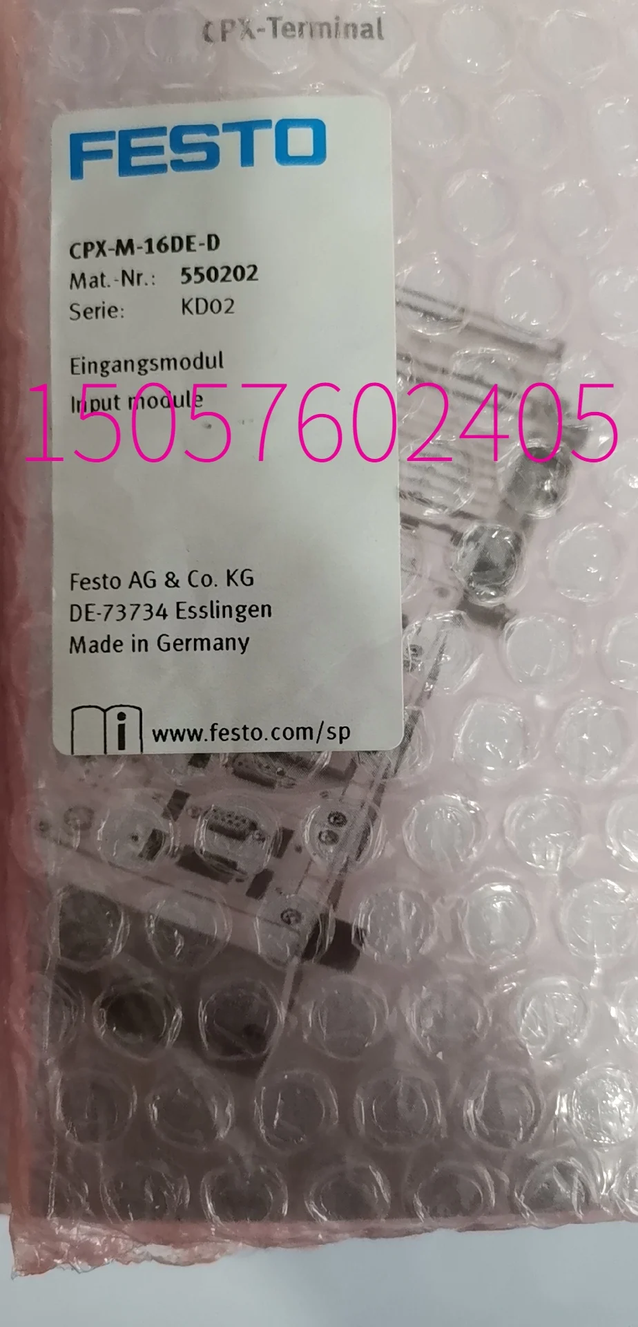 

Festo FESTO CPX-M-16DE-D 550202 Input Module In Stock