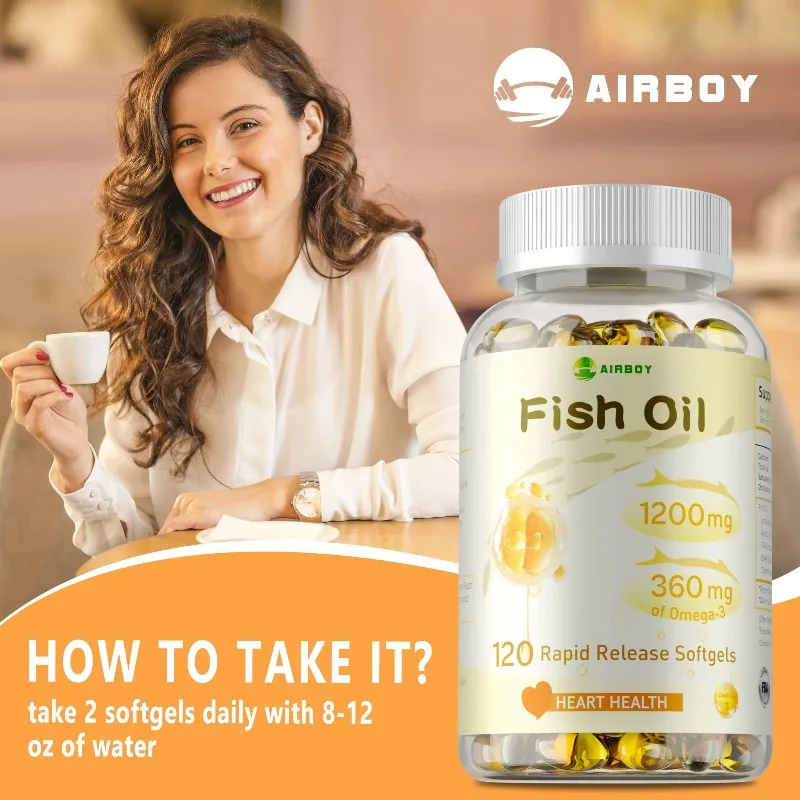 Fish Oil - Rich in EPA+DHA, Supports Joint, Brain and Eye Health, Enhances Immune Function, and Antioxidant - view 5