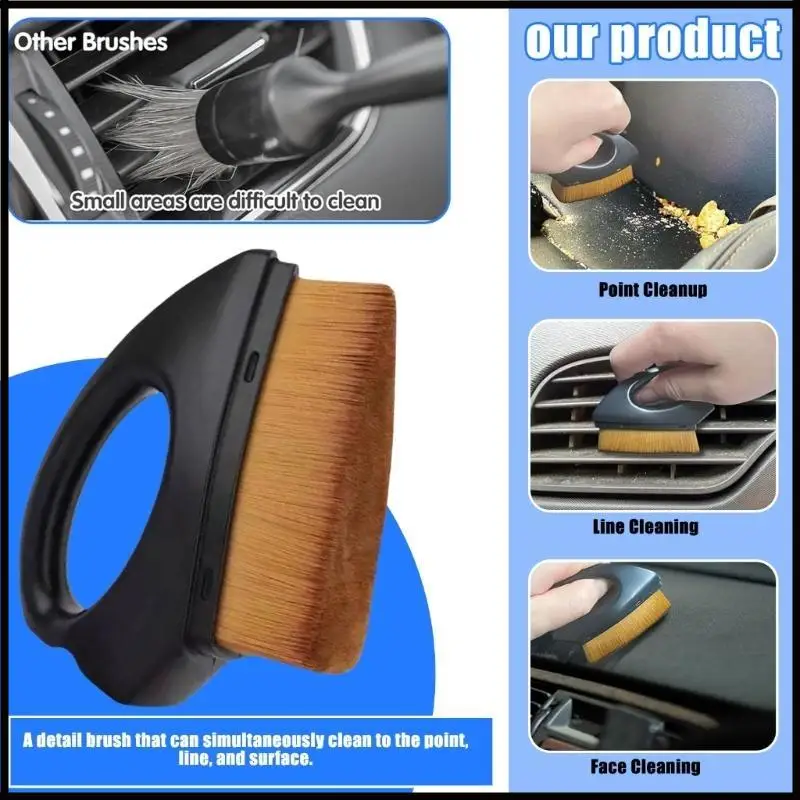 تطبيق سلس لإطارات السيارة مع فرش تنظيف بمقبض مناسبة لعشاق تفاصيل السيارات #4