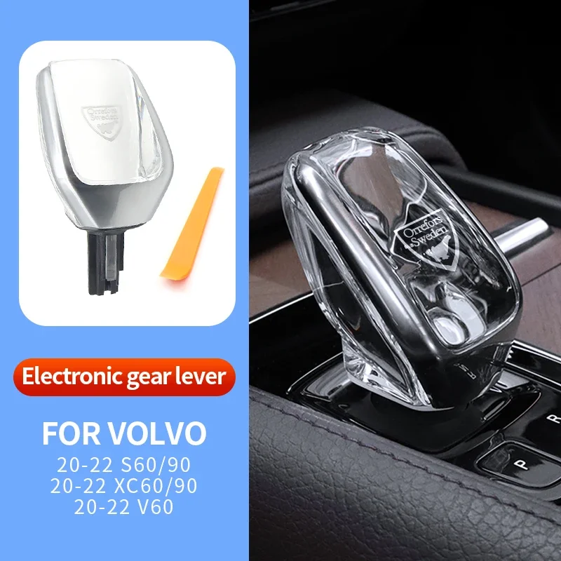 Voor Volvo XC60 S60 V60 XC90 S90 V90 2021 2022 Auto Versnellingspook Pookknop Handvat Upgrade Crystal Versnellingsbak decor Cover Accessoires