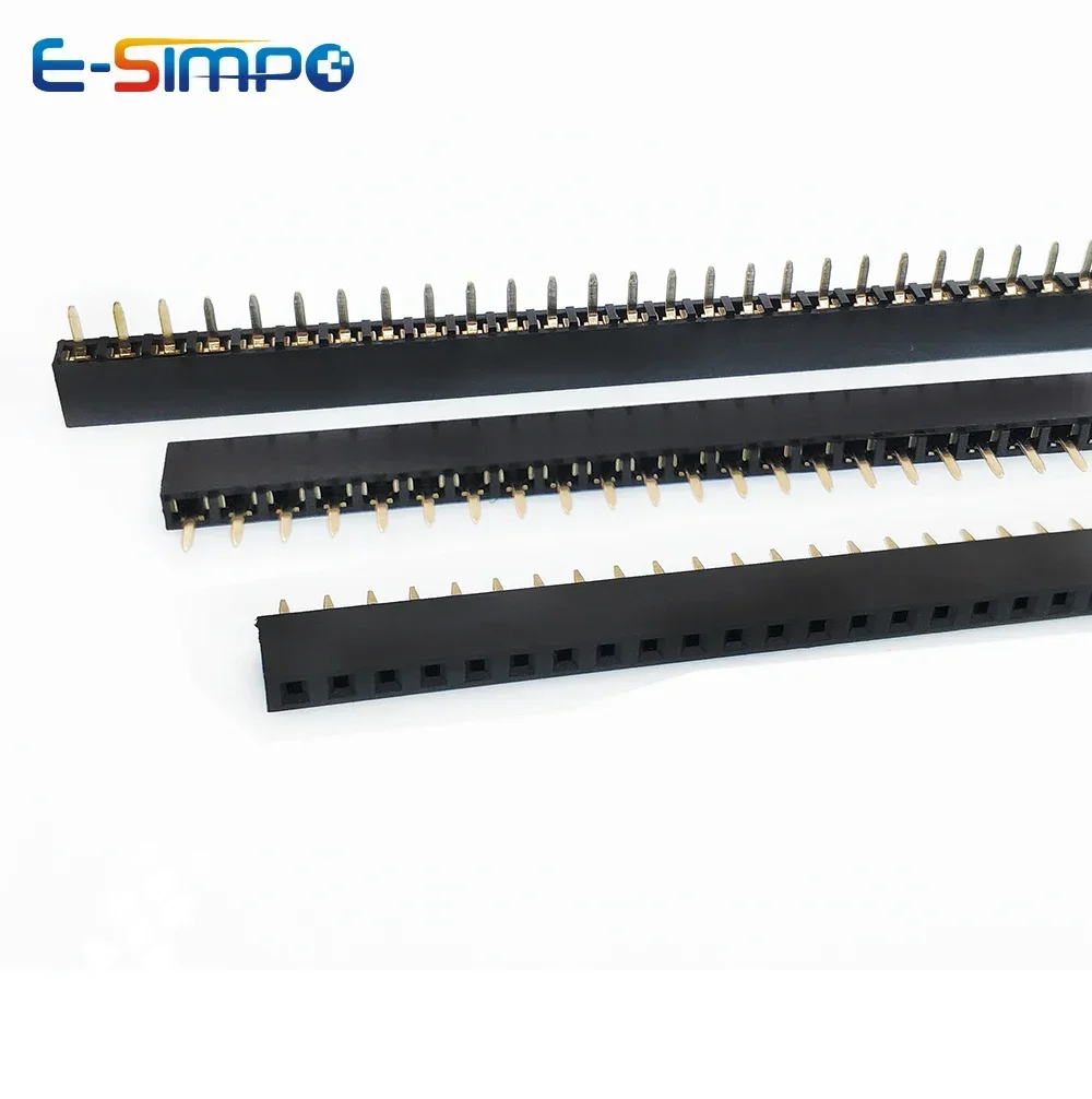 20 Stuks 2.54Mm Ph5 Kort Profiel Enkele Rij Rechte 1X2P/5P/6P/10P/15P/40P Rohs Goudplated Pcb Vrouwelijke Pin Header Socket Connector