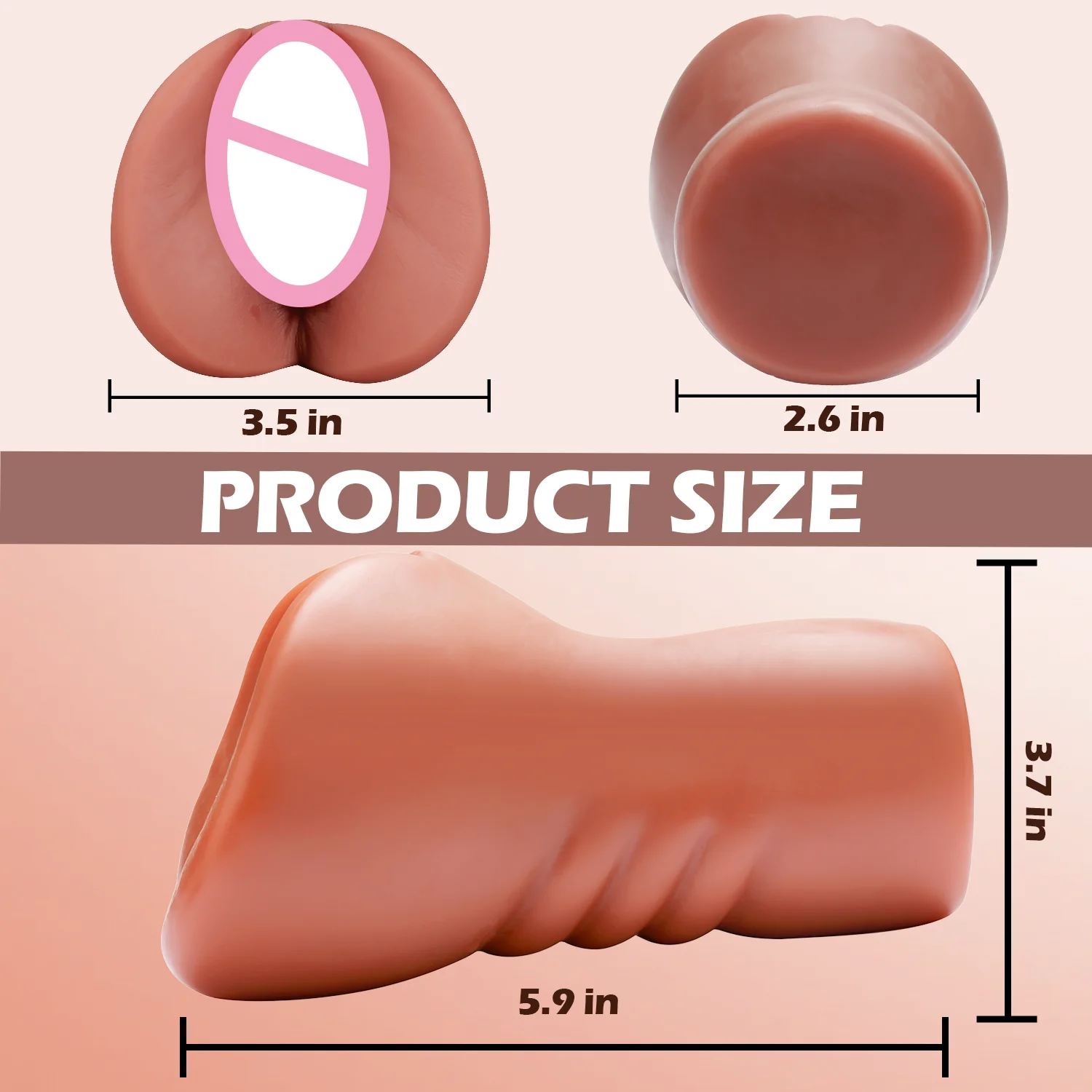 Pocket Pussy Male Masturbator Realistic Vagina Men\'s Masturbation Sex Toys for Men with 3D Sex Portable Flesh Light Sex Doll