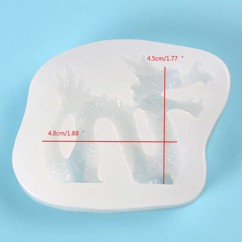 

Y1UB Dragon Moulds Silicone Resin Mold Soap Mold DIY Handmade Soap Molds Arts Mold for Home Table Ornament Craft