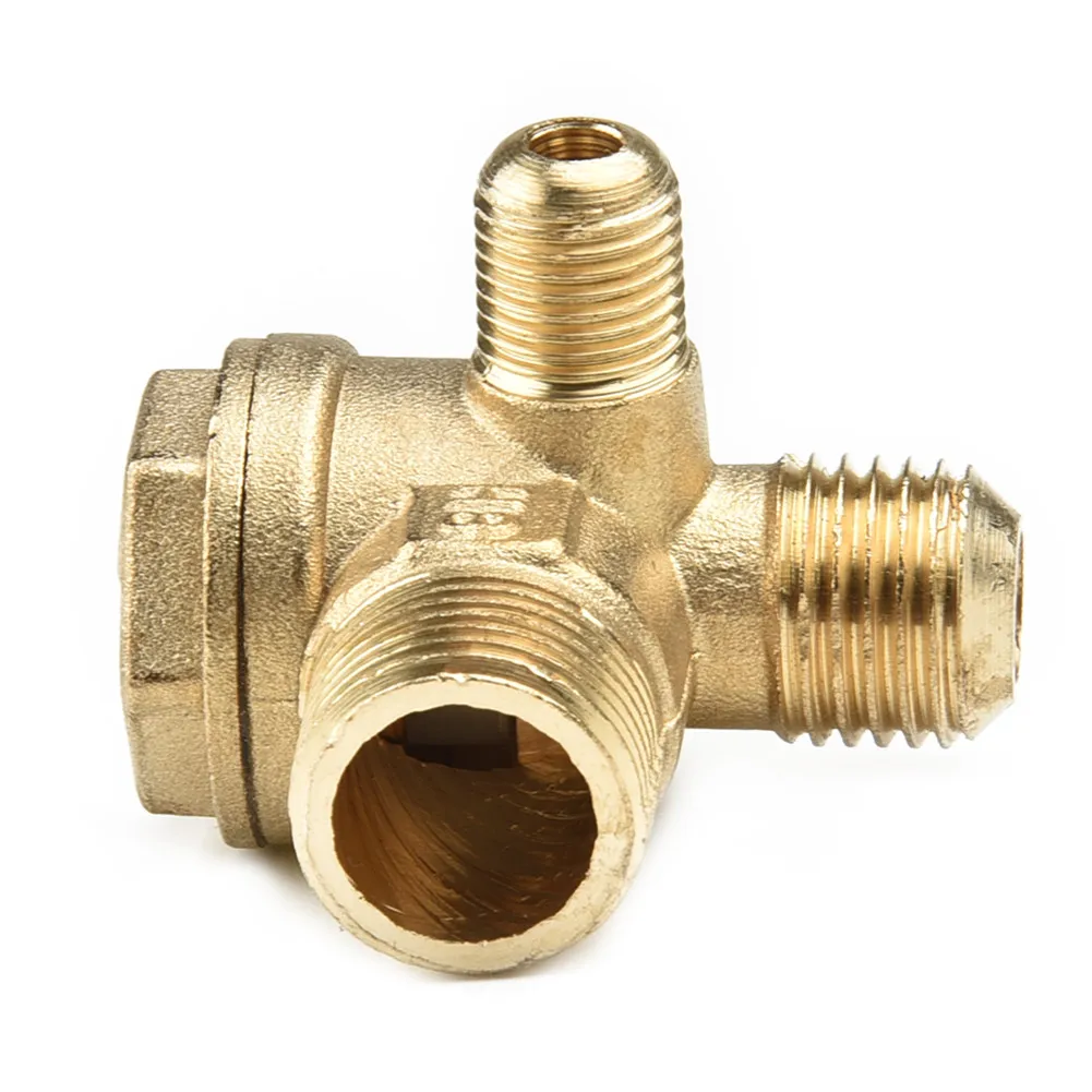 Brand New Check Valve Part Easy Installation Thread Connections Brass Easy installation Gold Thread connections