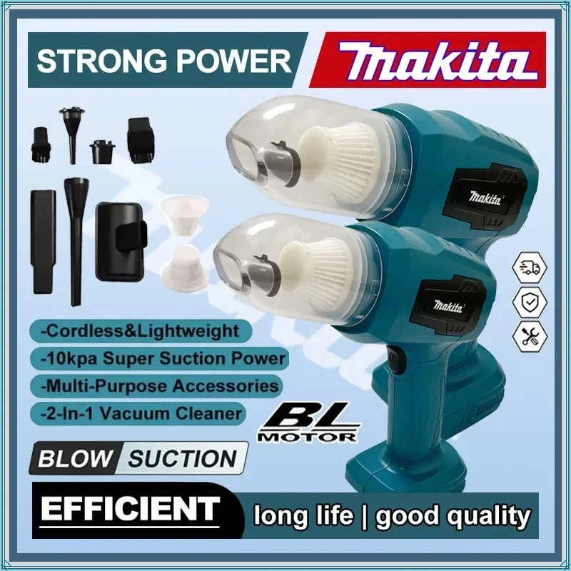 

Makita Mini Car Vacuum Cleaner Multifunction Handheld Rechargeable Power Tools Dust Collect Tool For Makita 18V Battery