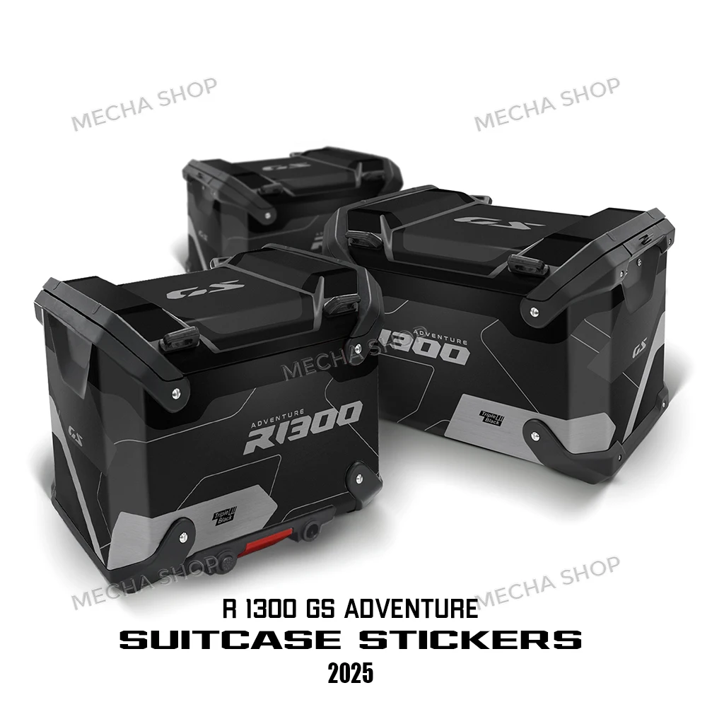 New Motorcycle Suitcase Stickers Protective Decal For R1300GS ADV GS 1300 Adventure 2024 2025 Option 719 Triple Black Sticker