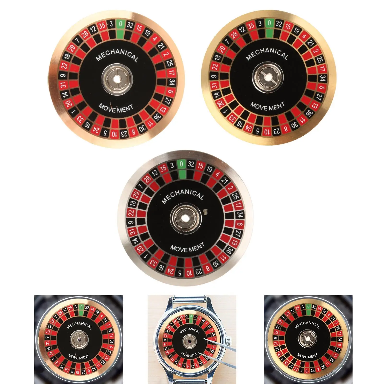 Automatic Mechanical Watches Movement Hammer Rotor Stainless Steel Copper Replaces Wristwatch Accessories for 6R35 6R36