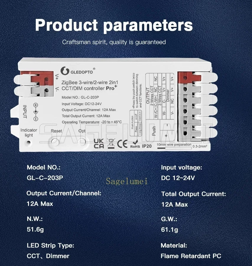 GLEDOPTO 5 in 1 ZigBee 3.0 Pro+ LED Controller RGB CCT RGBW RGBCCT Strip Light Dimer Alexa Homey Tuya Smart APP Voice Control