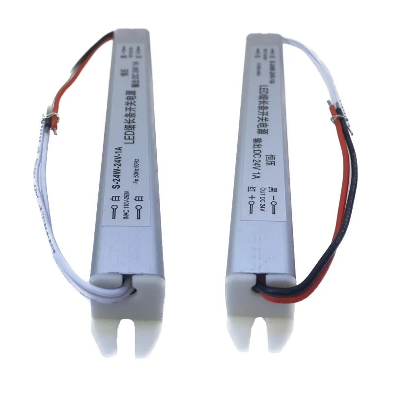 24W AC110V 220V to DC12V 2A 24V 1A Driver Ultra Thin LED Strip Switching Power Supply Transformer for Slim Advertising Light Box