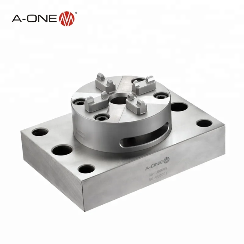 

A-ONE clamp cnc edm tooling manual lathe chuck with base plate ER-038824