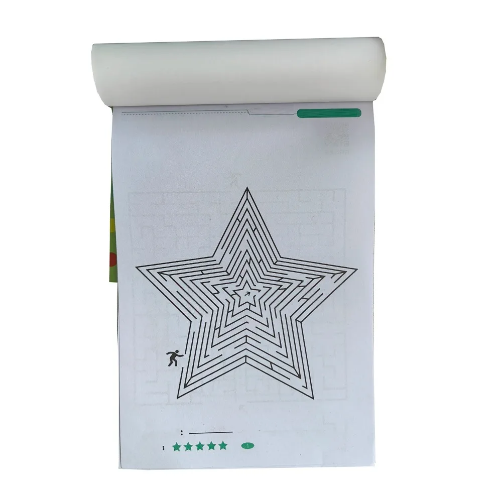 الأطفال لعبة المتاهة كتاب تركيز الطالب التدريب التنمية الفكرية التعليمية لعب للتعلم المبكر هدايا الاطفال #6