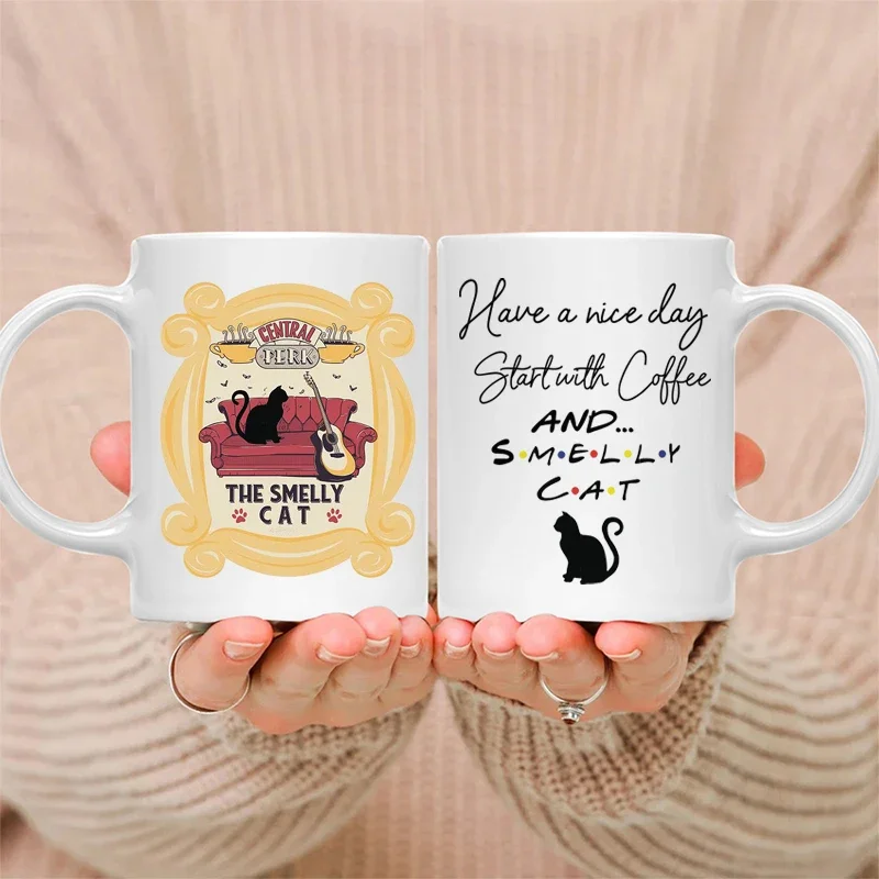 Friends TV Show Mug Classic Quotes Icons White Ceramic Coffee Cup Popular Sitcom Fan Gift For Friends Series Lovers