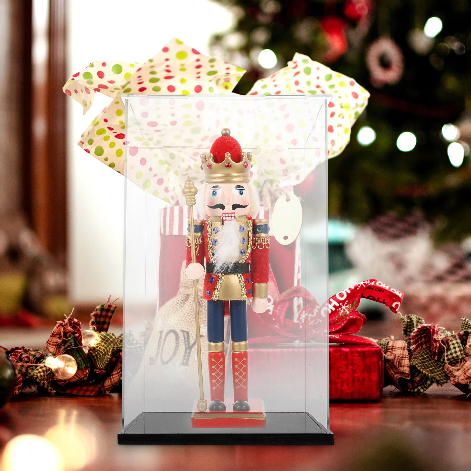 

Acrylic H Storage Case Transparent Display Box Model Exhibit Collection Dustproof Container Toy Figurine Showpiece