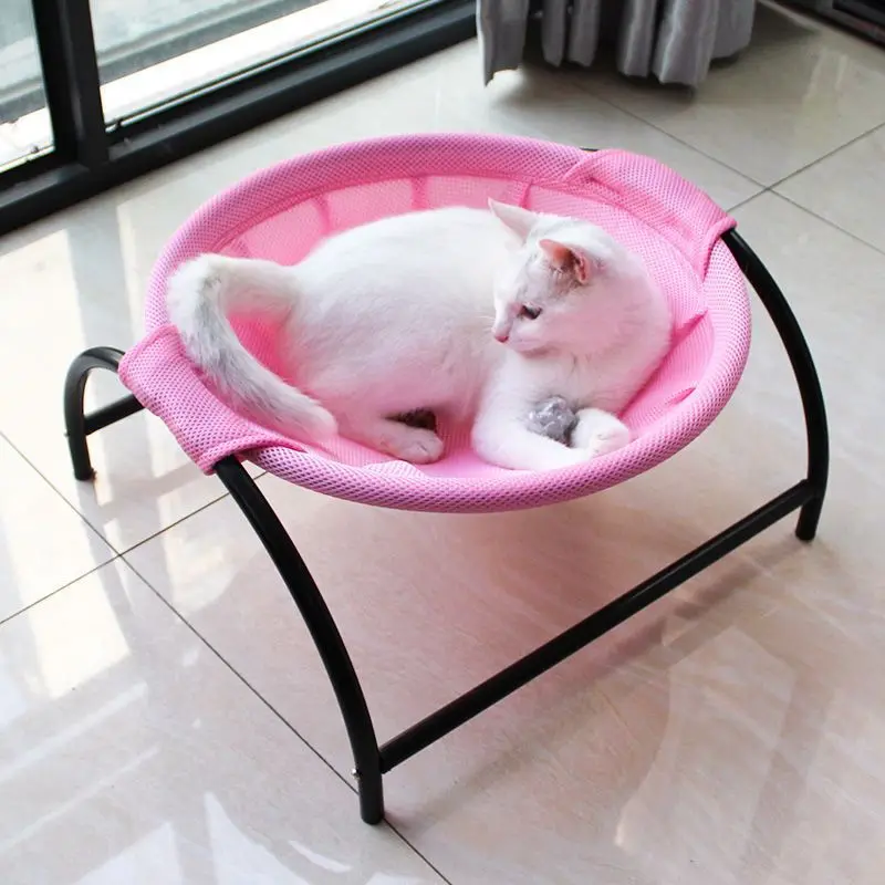 

2024 New Cat Bed Pet Hammock Bed Cat Sleeping Bed Breathable Cooling Cot Sofa Pet Hammock Bed Removable Cat Bed Four seasons