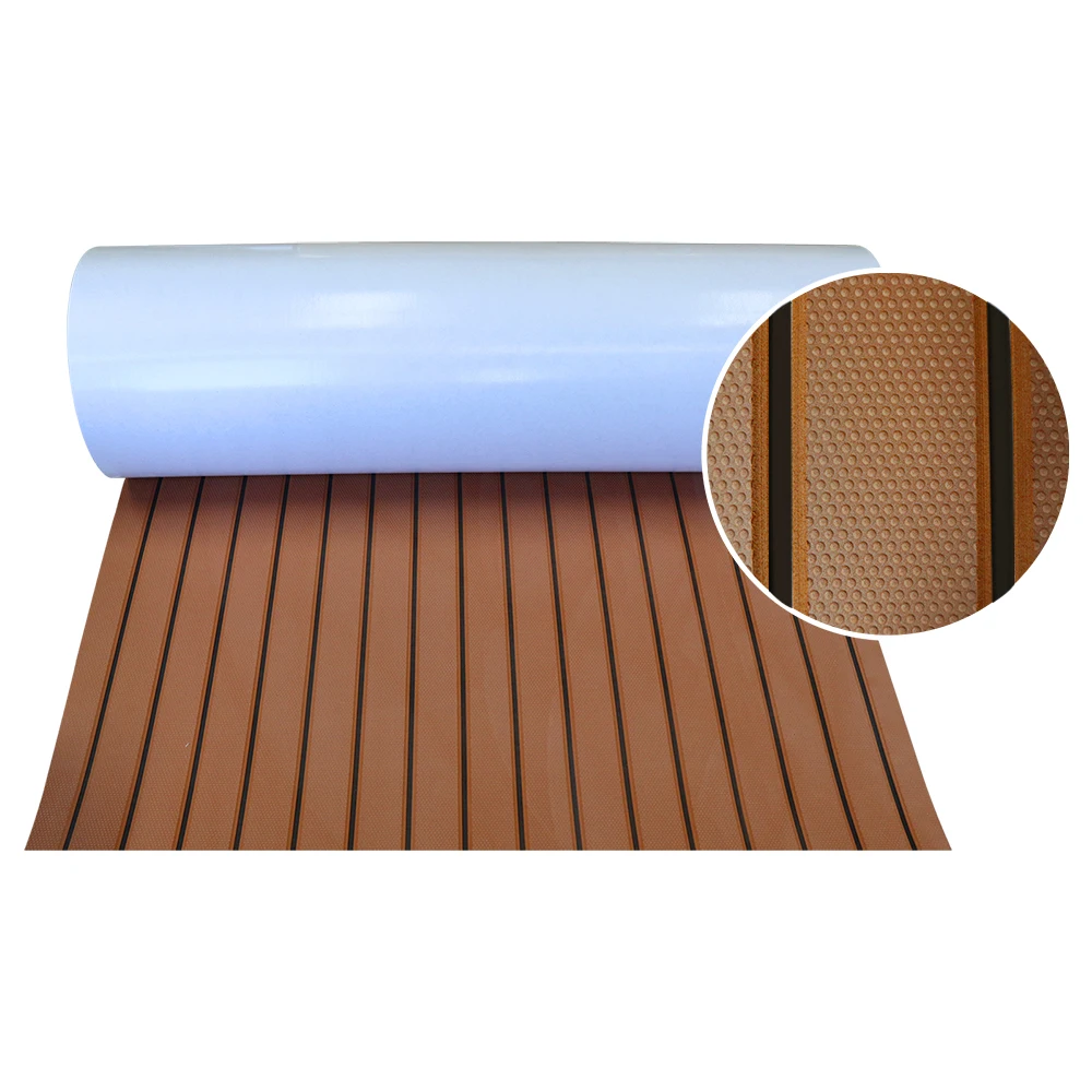 

2400mm*900mm*5mm Pressure Point EVA foaming Simulation teak pad for RV trunk decoration Yacht deck refurbish Anti slip floor mat