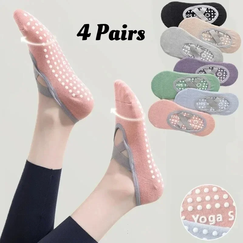 

1/4 MOBILE de Calcetines profesionales de Yoga para mujer, Calcetines antideslizantes de Silicona для балета и пилатеса