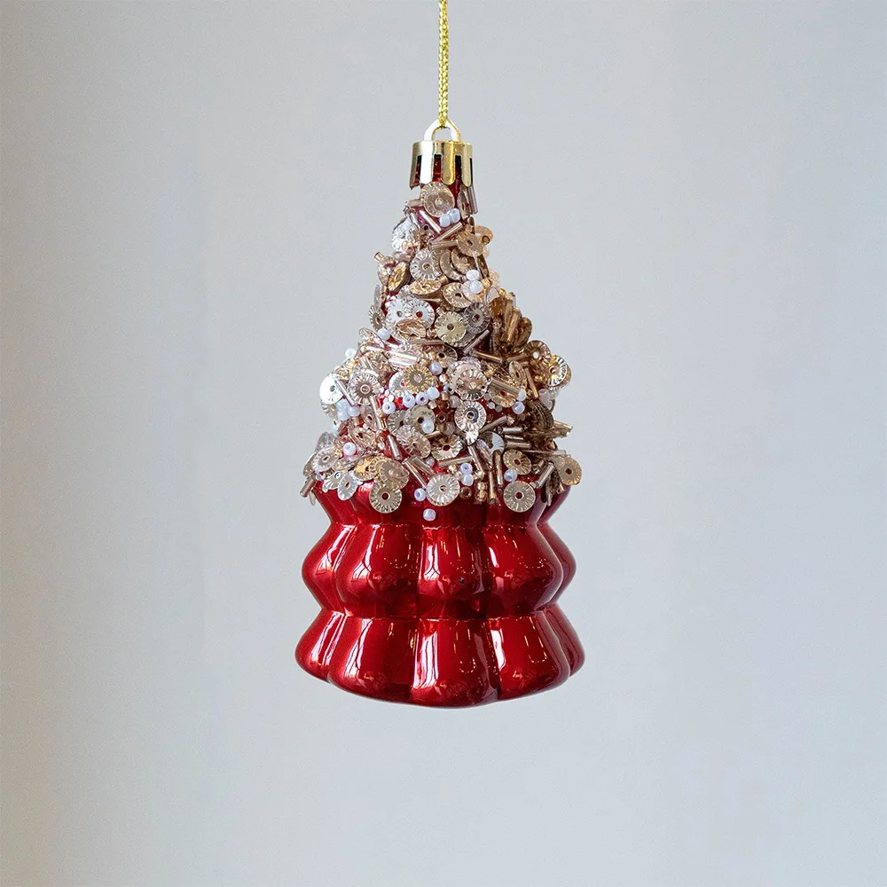 المعلقات شجرة عيد الميلاد الحمراء البلاستيك الجوزة عيد الميلاد كرات معلقة شاتيربروف DIY الحرف شجرة عيد الميلاد قلادة ديكور المنزل #1