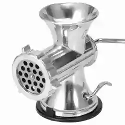 Manual Meat Grinder Silver Aluminum Alloy Powerful Home Sausage Kitchen Appliances Vegetable Chopper Pepper Supplies Mincer 
