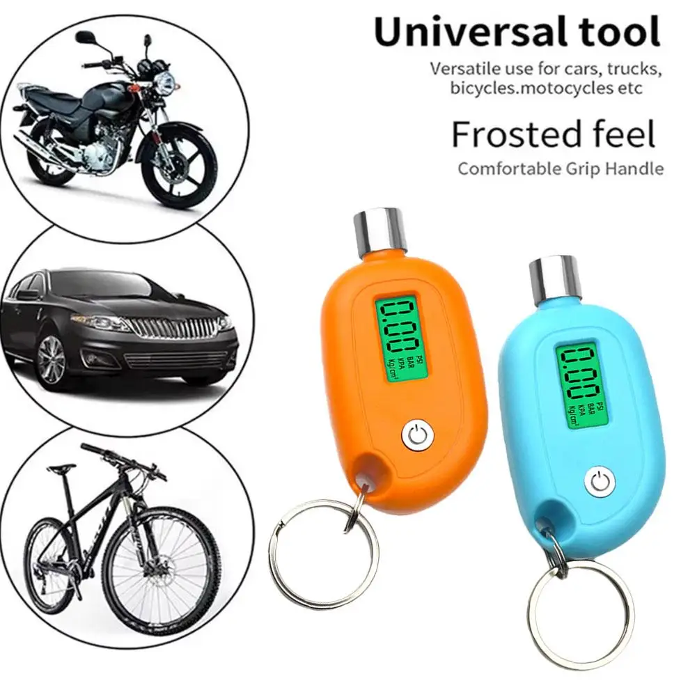 

Tire Gauge Digital With LCD Display Car Tire Air Pressure Tire Tools Meter Testing Motorcycle Alarm Safety Tester Portable H7G3
