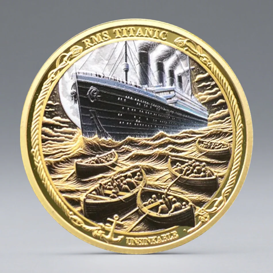 Памятная-монета-Титаник-никогда-не-заказывает-винтажные-rms-Титаник-посеребренные-коллекционные-монеты