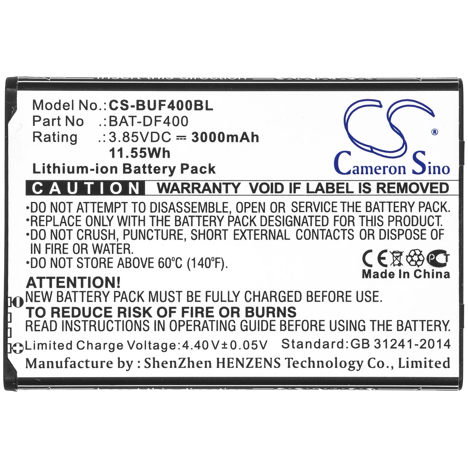 Barcode Scanner Battery For Bluebird BAT-DF400  BAT-EF400  EF400