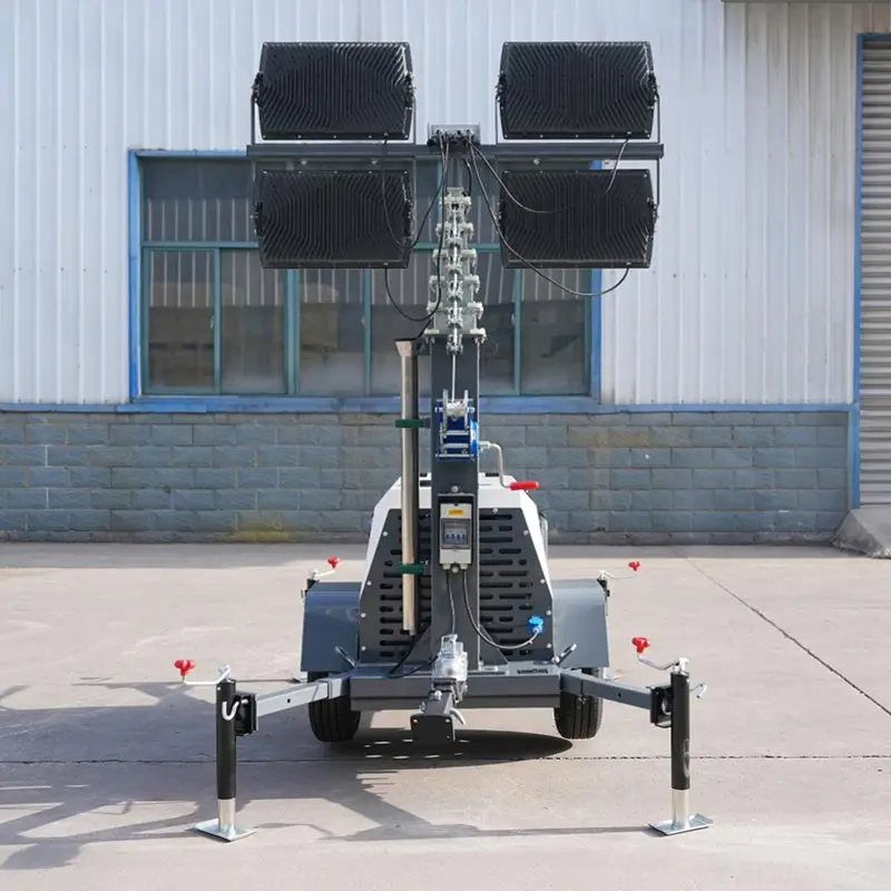 Factory Direct Sale Automatic Lifting Light Multi Application Tower Warning Light Field Lighting Towers