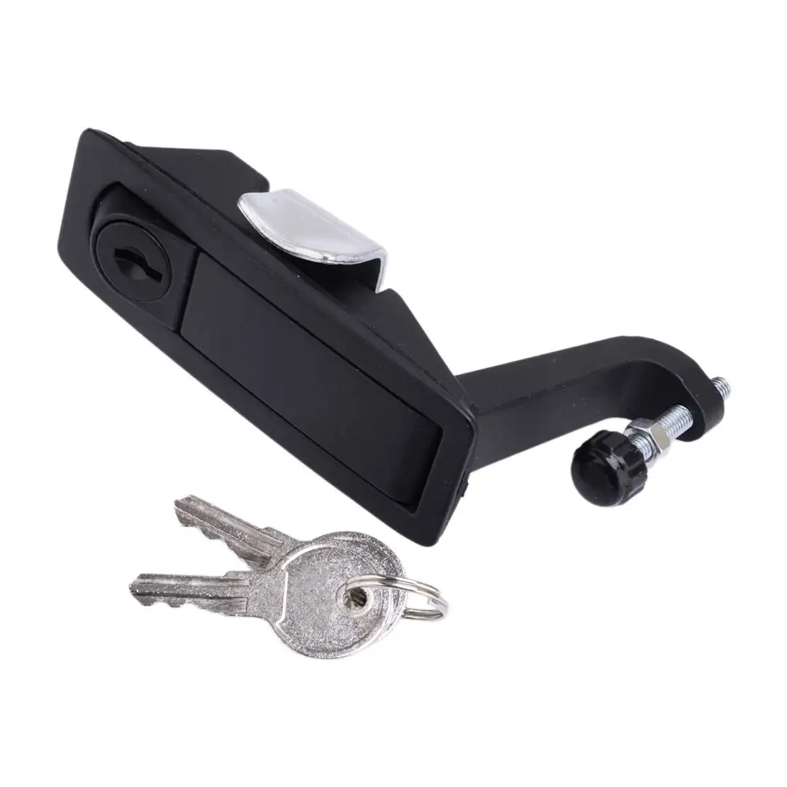 

RV Toolboxes Adjustable Lever Hand Operated Compression Latch Lock with Key Black Fit for RV Trailer Industrial Electric Cabinet