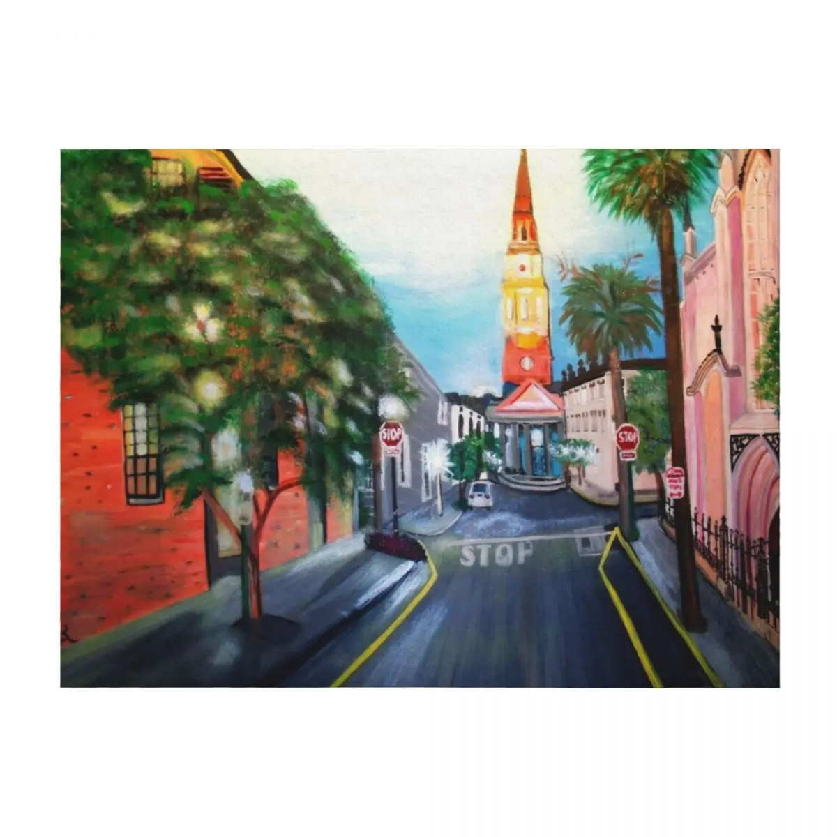 

Одеяло Church Street at Dusk, Charleston, SC, тяжелое одеяло для сна, роскошные утолщенные движущиеся одеяла для кемпинга