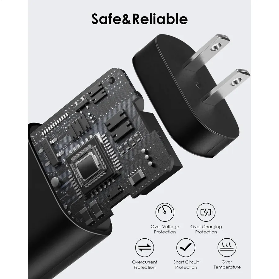2 حزمة شاحن USB C 25 واط نوع C شحن سريع مع كابل شاحن USB 6FT شاحن هاتف أندرويد لهاتف Galaxy S24 Ultra S23 + S22 S2