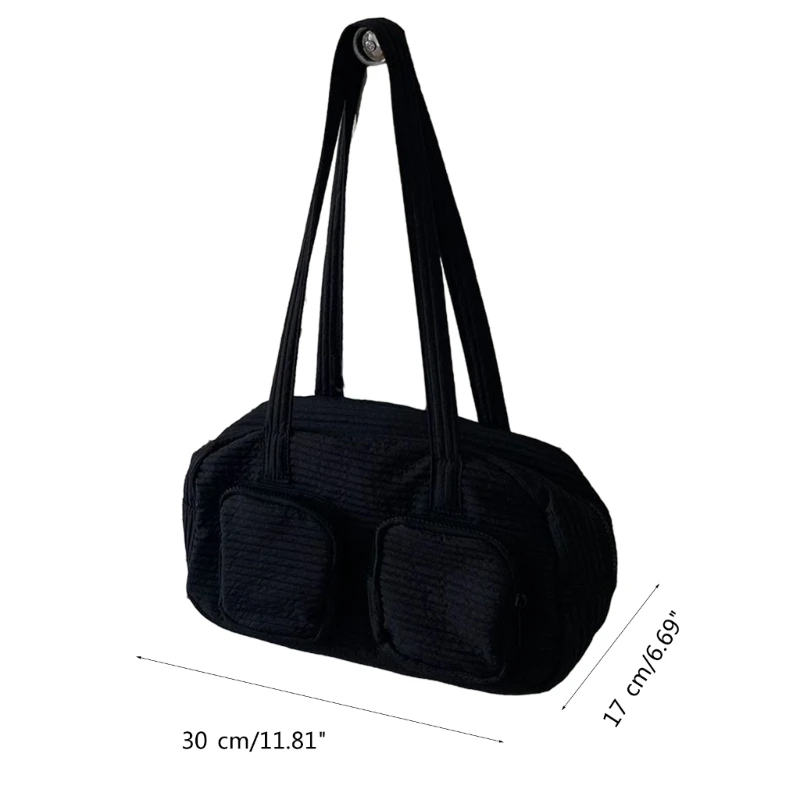 Bolso hombro vintage coreano Bolso axila versátil y