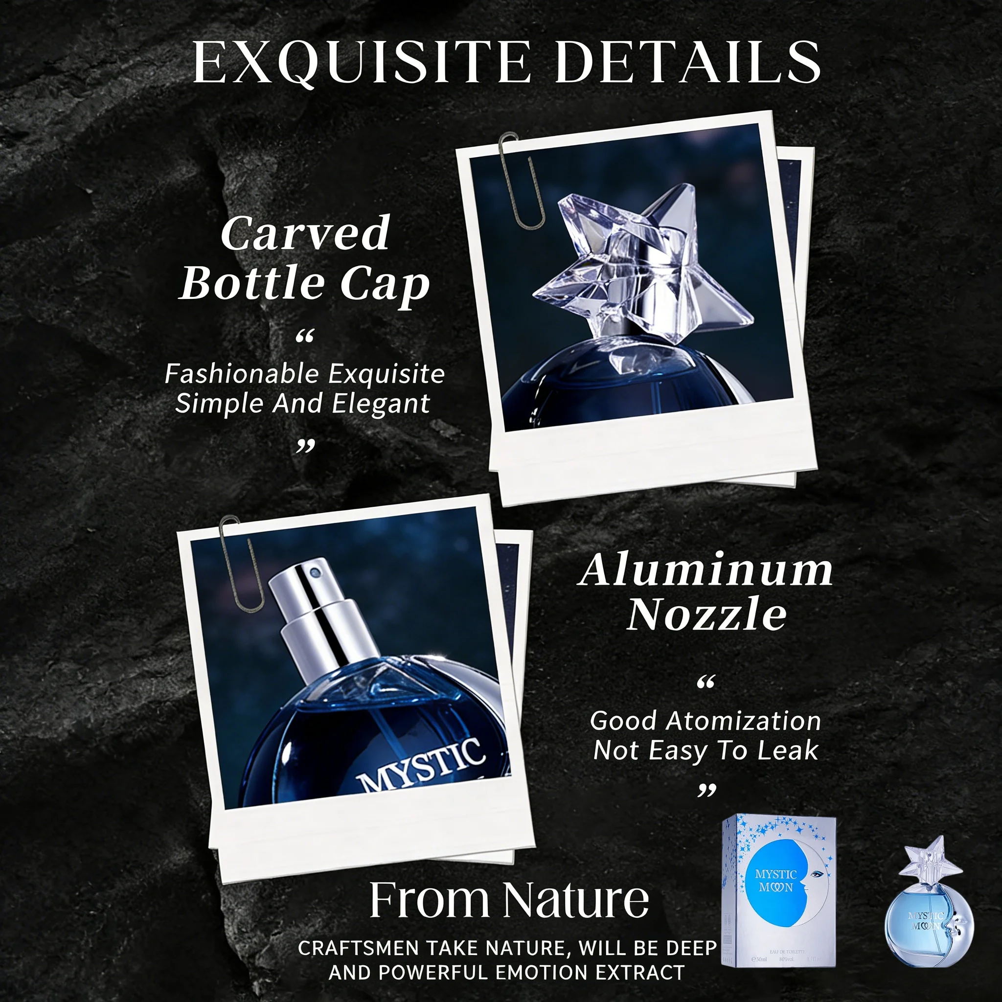 

Angel Pheromone Refillable Perfume 50ml - Standing Star EDP Gourmand Scent for Women Elegant Charm