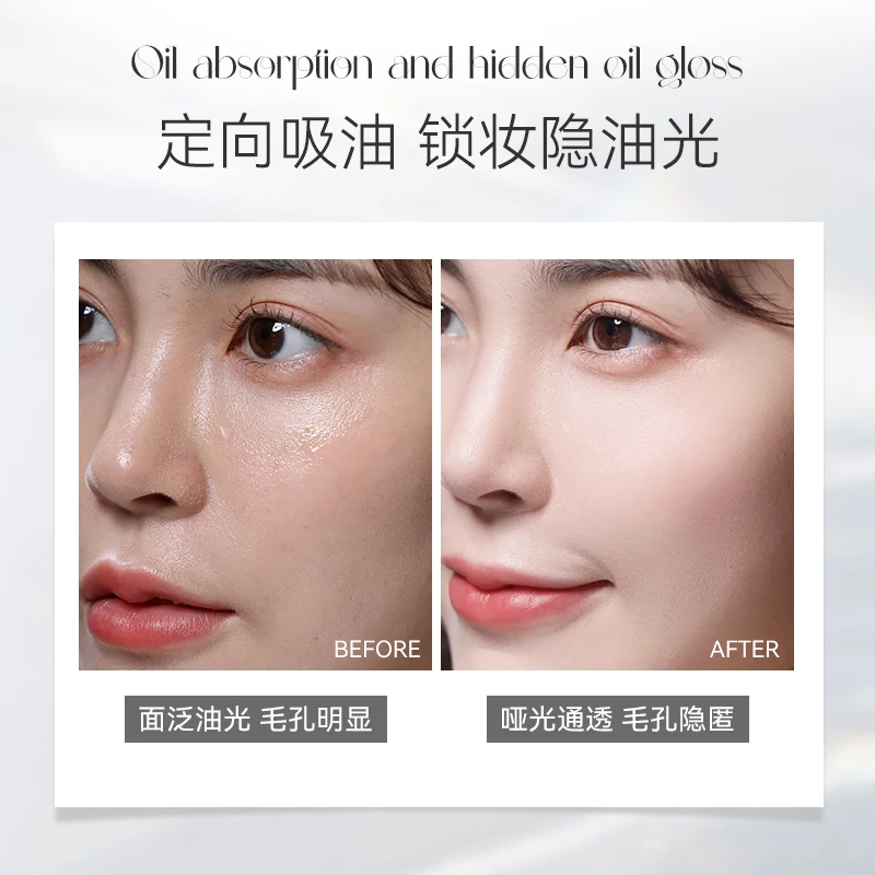 Oil-Free Lightweight Face Powder Natural Concealer Soft Matte Setting Makeup Long Lasting Waterproof Brightening Pressed Powder