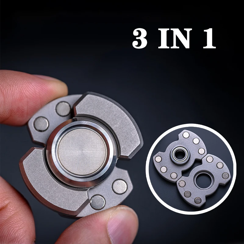 Lao Wang 2.0 Fidget Spinner Deformasi EDC Mainan Dekompresi Dewasa Rotasi Kecepatan Tinggi Asli Decompression Toys