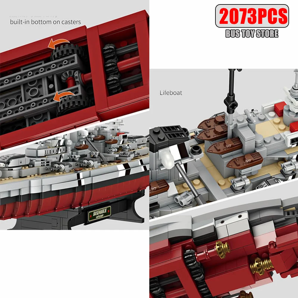 Cidade moc bismarck exército militar blocos de construção tijolos soldados arma brinquedos das crianças para meninas meninos crianças modelo conjuntos fc4201
