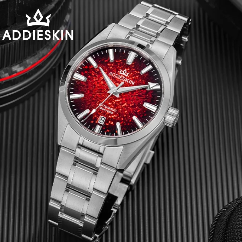 

AddiesKin 38mm K003 Men's Watch 10Bar Waterproof Sapphire Glass 316L Stainless Steel BGW9 Luminous Mechanical Automatic Watch