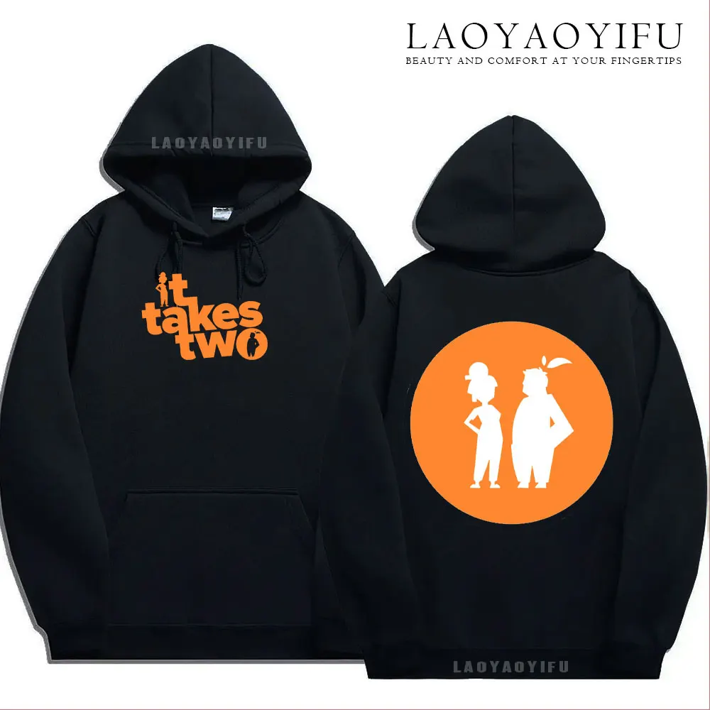 Classics It Takes Two Player Cooperative Game Creative Graphic Hoodies Men Women Oversized Drop Shoulder Long Sleeve Pullover