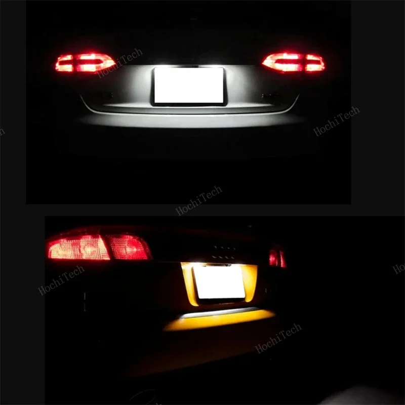 LED Number Plate Light Error Free License Plate Lamp For Audi A6 C5 4B Avant Wagon 1997-2004 RS6 RS6 Plus 2002-2004