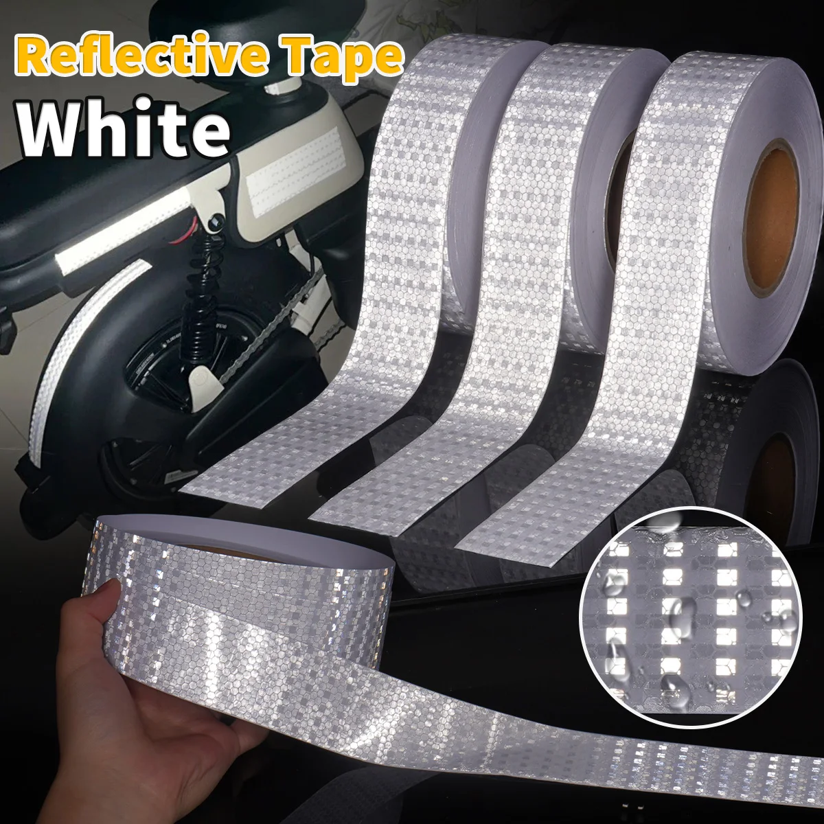 Car Reflective Tape Increase nighttime visibility Auto Safety Warning Sticker for Trucks Auto Motorcycle