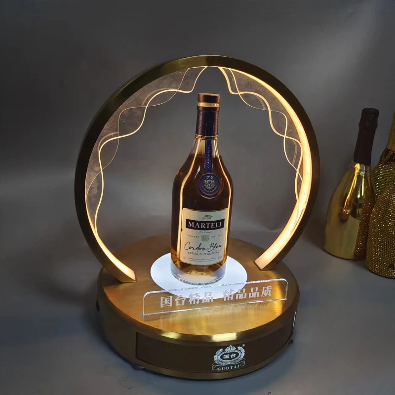 Acrylic LED Bottle seat Vip Champagne Display Stand