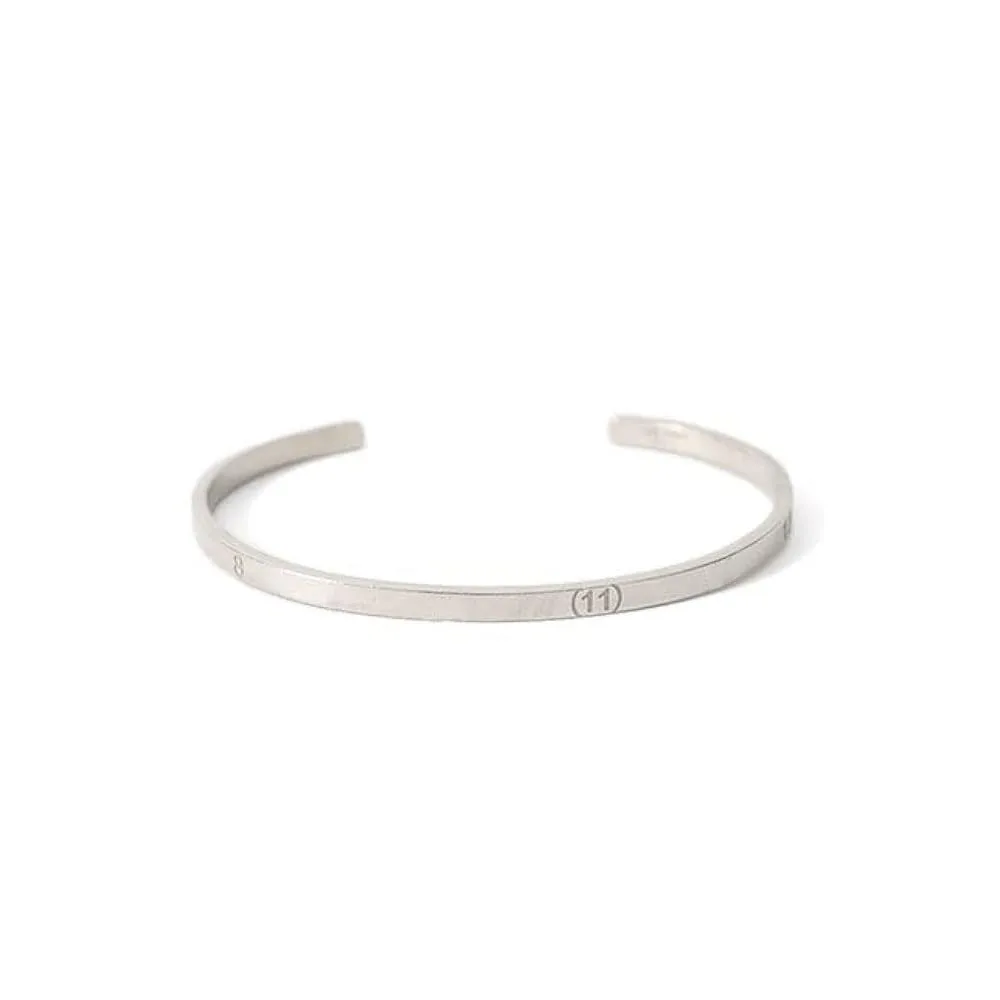 Super Narrow Letter Bracelet, Men's and Women's Advanced Sense, Simple Personality, Niche Calendar Engraving Bracelet