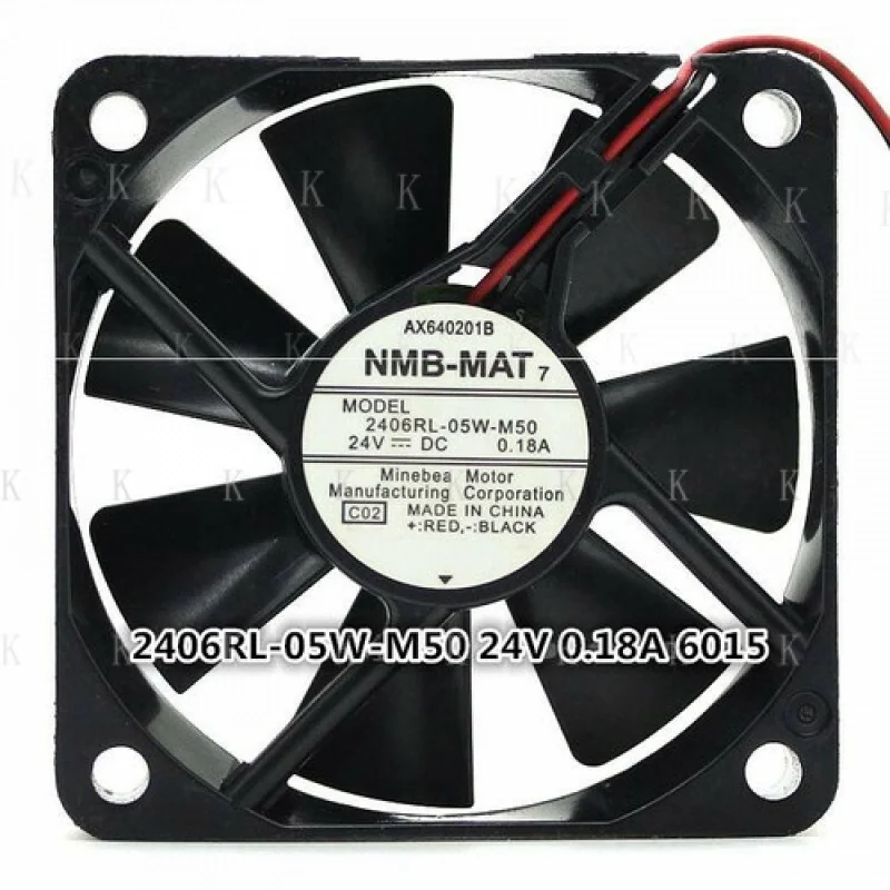 C  FOR  NMB-MAT 2406RL-05W-M50 24V 0.18A 6015 6CM 2-pin double ball inverter fan