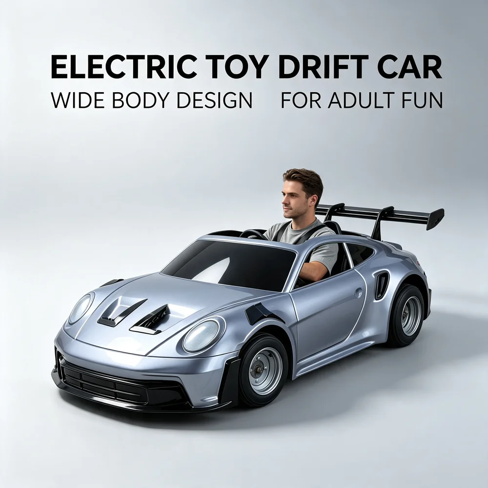 Professional Electric Drift Go Kart Ride On Racing Car Supercar Replica Heavy Duty High Power Toy OEM Customization B2B