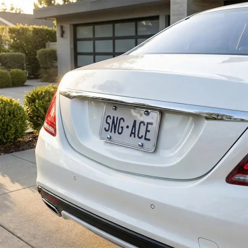 High Clarity Transparent License Plate Cover UV Protective Number Plate Holder Durable Shield for All Season Vehicle Use