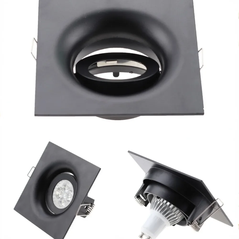 Zinc Alloy Recessed Framed Light Embedded Household Living Room Lighting Bedroom Aisle Hallway Round Downlight