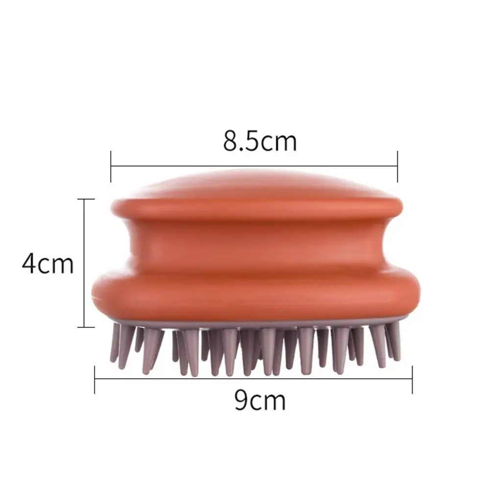 مشط غسيل الشعر من السيليكون المضاد للحكة لفروة الرأس، فرشاة شامبو، فرشاة تدليك فروة الرأس