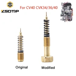 ZSDTRP 1PC Motorcycle Carburetor Air Adjusting Screw Idle Mixture Fuel Ratio Screw For Harley CV40 For Keihi CVK34 CVK36 CVK40
