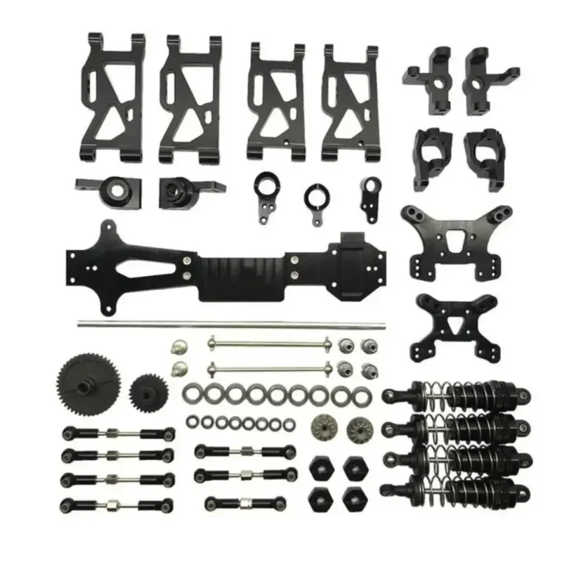 WLtoys 144001 RC Car Metal Upgrade Spare Parts Swing Arm Steering Cup Rear Wheel Base Second Floor Drive Shaft Reduction Gear