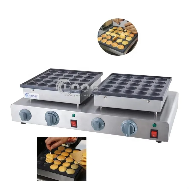 Commercial Poffertjes Grill Dutch Mini Pancake Maker Electric Crepes and Pancake Baking Machine
