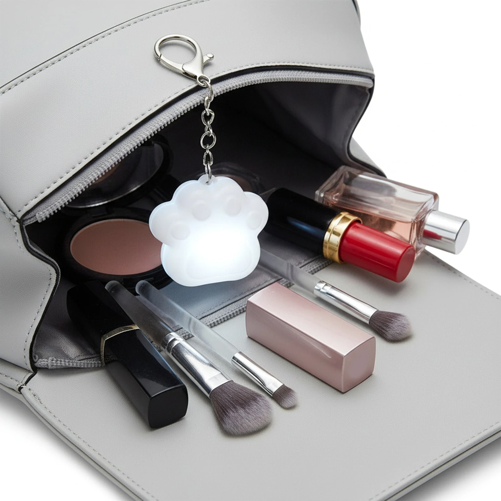 

2-4 шт. светильников для сумок в форме сердца/кошачьей лапы с автоматическим датчиком, подвесной ночник с клипсой, сенсорная лампа для сумок, подарок